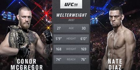 Watch the full fight between Conor McGregor and Nate Diaz from UFC 196