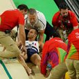 French gymnast breaks leg in this mis-timed vault landing