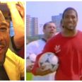 Watch Liverpool legend John Barnes sing World in Motion rap on the tube with fans