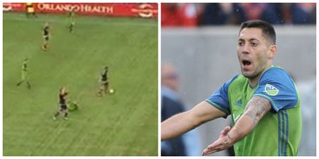 Nocerino “nearly killed” Clint Dempsey with an Ashley Williams style punt this weekend
