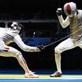 French Olympic fencer’s smartphone falls out of his pocket mid-match at Rio 2016