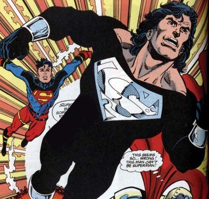 Superman Black Suit Comic