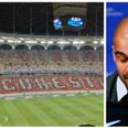 Steaua Bucharest fans were victims of one of the greatest tifo pranks of all time against Man City