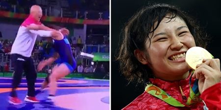 This Japanese wrestler pulled of THE best medal celebration at the Rio Olympics