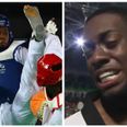 Lutalo Muhammad can’t hold back the tears after heart-breaking last gasp taekwondo defeat