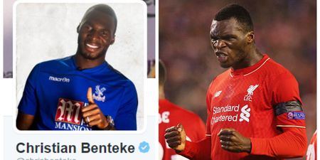 Christian Benteke’s Twitter page showed he thought he’d signed for BURNLEY