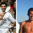 Luis Figo is still putting everyone else to shame with his abs