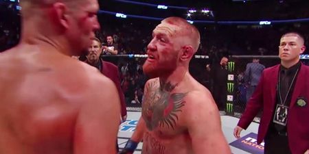 This is what Conor McGregor said to Nate Diaz before his hand was raised in victory