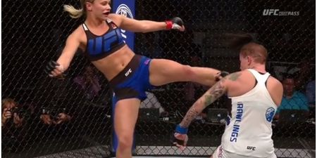 Paige VanZant’s flying head kick KO is one of the most spectacular the UFC has ever seen