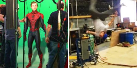 New Spider-Man Tom Holland makes amazing acrobatic stunts look flipping easy