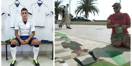 Italy’s stylish new away kit unveiled with brilliant 3D street art