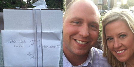 This couple waited NINE years to open their wedding gift…but it was worth it