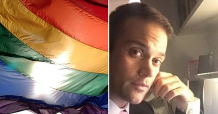 Gay man deals with homophobia with amazing dignity and eloquence