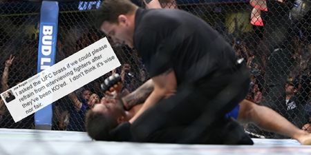 Joe Rogan calls for interviews to be suspended if a fighter is concussed following Alistair Overeem’s post-fight claim
