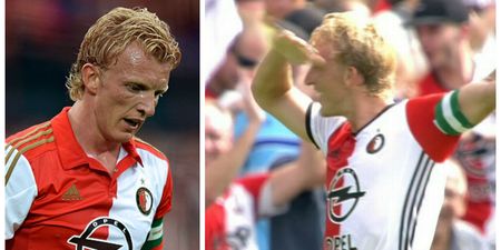 Football fans left in disbelief as 36-year-old Dirk Kuyt kills the dab