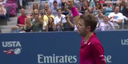 Watch one of the greatest points ever as Stan Wawrinka shocks Novak Djokovic in US Open final