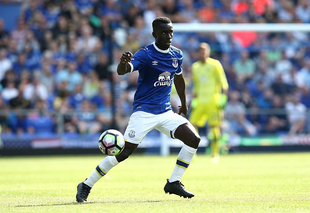 LIVERPOOL, ENGLAND - AUGUST 06: Idrissa Gana Gueye of Everton in action during the pre-season friendly match between Everton and Espanyol at Goodison Park on August 6, 2016 in Liverpool, England. (Photo by Jan Kruger/Getty Images)