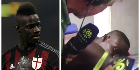 Mario Balotelli subjected to incredibly awkward interview during a post-match massage