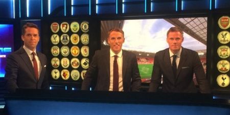 Jamie Carragher wastes no time in ripping into Phil Neville before Monday Night Football