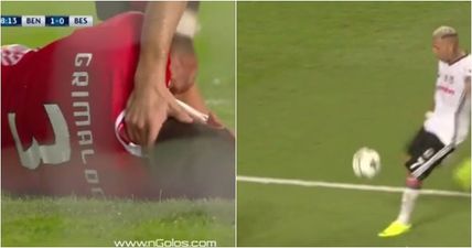 Benfica defender literally knocked unconscious by Ricardo Quaresma rocket