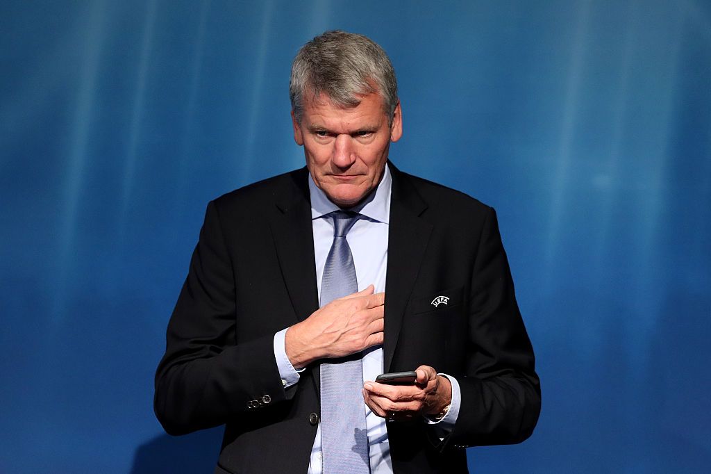 ZURICH, SWITZERLAND - FEBRUARY 25: David Gill during the UEFA XI Extraordinary Congress at the Swissotel on February 25, 2016 in Zurich, Switzerland. FIFA will hold a Extraordinary Congress in Zurich tomorrow, 26th February to decide the next President of FIFA. (Photo by Richard Heathcote/Getty Images)