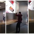Furious man walks into an Apple store and smashes every iPhone in sight
