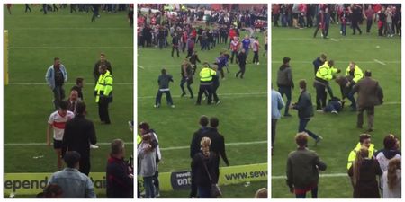 Fight breaks out on pitch after rugby league’s Million Pound Game