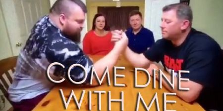 Someone tried to arm wrestle 28-stone strongman Eddie Hall on Come Dine With Me