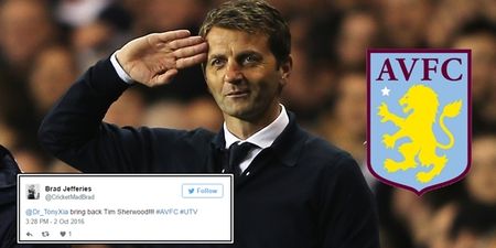 Good news, Villa fans. Tim Sherwood wants to come back and save your club
