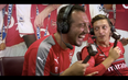 Santi Cazorla and Mesut Ozil rip the piss as they re-live Arsenal’s 3-0 defeat of Man United