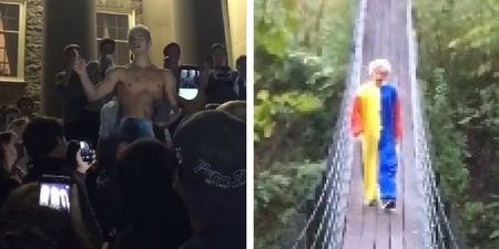 Hundreds of American students form clown-chasing mob as more creepy sightings reported