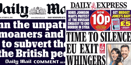 Both the Mail and Express under fire for ‘toxic’ and ‘nasty’ Brexit front pages