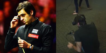 Ronnie O’Sullivan faceplants after forgetting the golden rule of VR while testing pool game