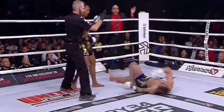 This shockingly late referee stoppage from Glory is a little difficult to watch