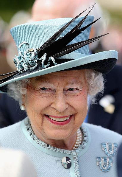 RUNNYMEDE, ENGLAND - JUNE 15: Queen Elizabeth II smiles at a Magna Carta 800th Anniversary Commemoration Event on June 15, 2015 in Runnymede, United Kingdom. Members of the Royal Family are visiting Runnymede to attend an event commemorating the 800th anniversary of Magna Carta. Magna Carta is widely recognised as one of the most significant documents in history. Its influence, as a cornerstone of fundamental liberties, is felt around the world in the constitutions and political traditions of countless nations. (Photo by Chris Jackson - WPA Pool / Getty Images)