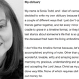 This woman wrote her own obituary and it is incredibly touching