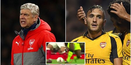 Arsene Wenger blasts “deliberate kick” that leaves Lucas Perez out injured for lengthy spell