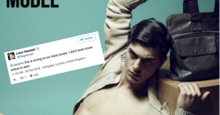 Men’s clothing brand causes outrage with ‘homophobic’ ad campaign