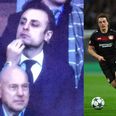 Dimitar Berbatov upstaged by Claude from The Apprentice at Wembley