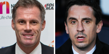Jamie Carragher utterly destroyed Gary Neville on Twitter during the Fenerbahçe match