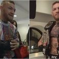 Conor McGregor gets his hands on new UFC gloves and two championship belts