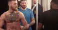 There was a very tense moment between Conor McGregor and Tyron Woodley at weigh-ins