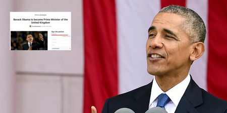 Someone’s created a petition to make Barack Obama the UK’s new Prime Minister