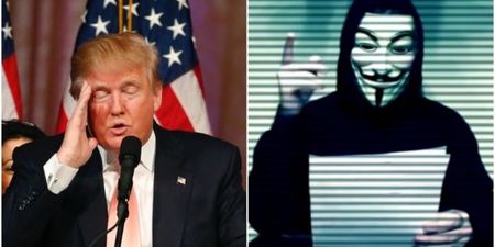 Anonymous are ready to go to war with Donald Trump