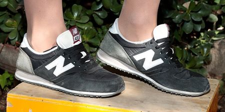 This is why New Balance trainers are being burned outside American shops