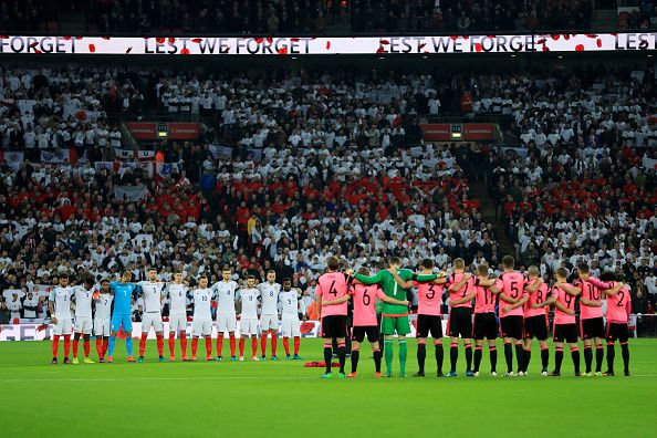 during the FIFA 2018 World Cup qualifying match between England and Scotland at Wembley Stadium on November 11, 2016 in London, England.