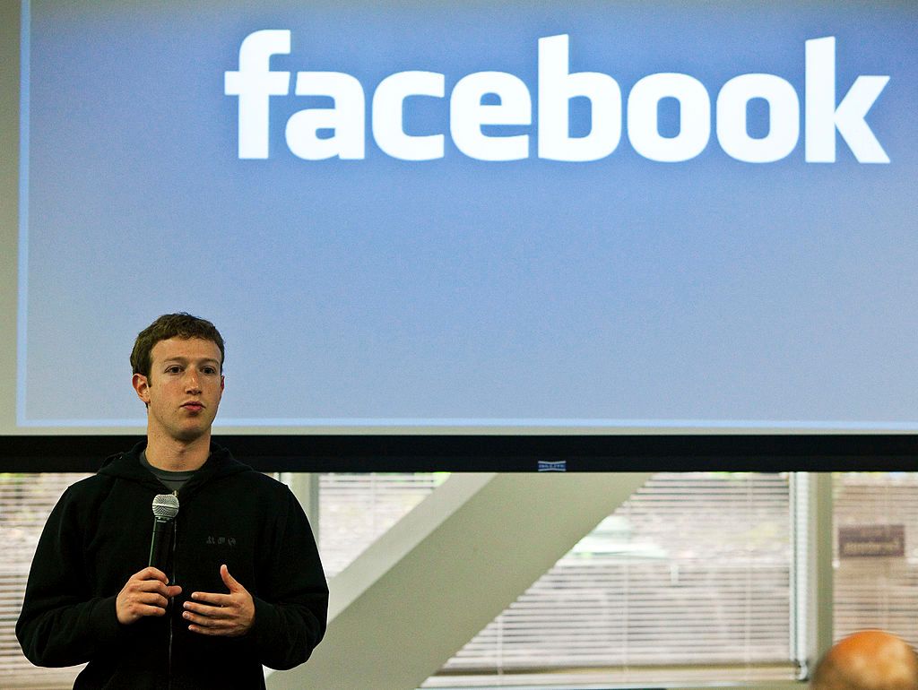 PALO ALTO, CA - MAY 26: Mark Zuckerberg, chief executive officer of Facebook, holds a press conference at their headquarters in Palo Alto, California, May 26, 2010. Zuckerberg outlined Facebook's new privacy control methods. (Photo by Kim White/Getty Images)