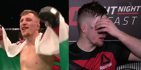 UFC Belfast star Brett Johns breaks down in tears reflecting on historic victory