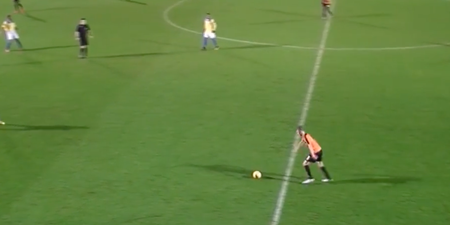 Watch as Barnet defender nets first ever senior goal with a worldie from the halfway line