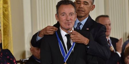 Barack Obama pays a moving tribute to Bruce Springsteen during Medal of Freedom ceremony